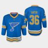 youth blues steven santini blue 2021 alternate jersey