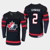 youth canada team braden schneider 2019 iihf world u18 championship black player jersey