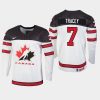 youth canada team brayden tracey 2019 iihf world u18 championship white player jersey