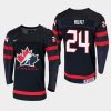 youth canada team daemon hunt 2019 iihf world u18 championship black player jersey