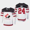 youth canada team daemon hunt 2019 iihf world u18 championship white player jersey