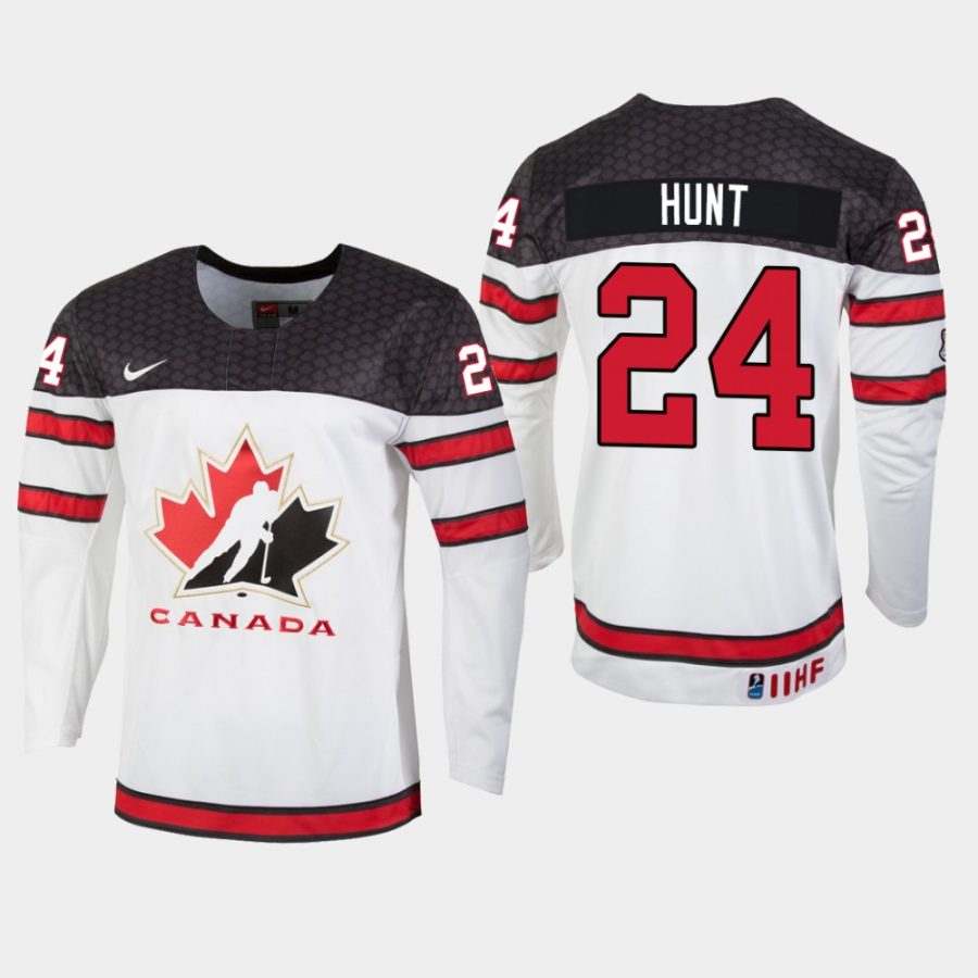 youth canada team daemon hunt 2019 iihf world u18 championship white player jersey