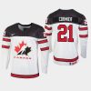 youth canada team lukas cormier 2019 iihf world u18 championship white player jersey