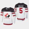 youth canada team michael vukojevic 2019 iihf world u18 championship white player jersey