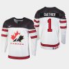 youth canada team taylor gauthier 2019 iihf world u18 championship white player jersey