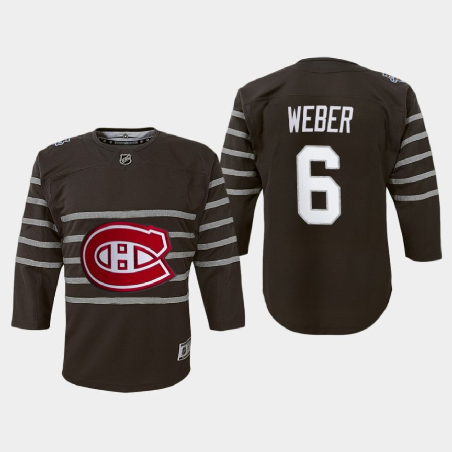 youth canadiens shea weber gray 2020 nhl all star game premier player jersey