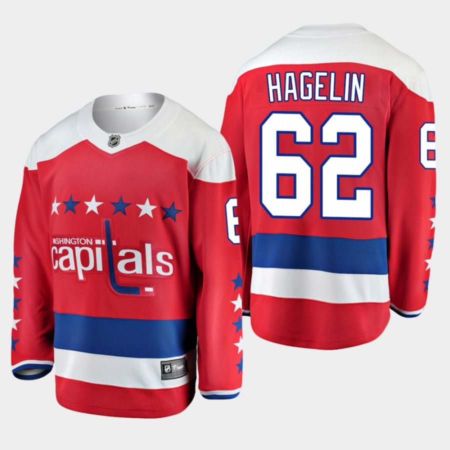 youth capitals carl hagelin red alternate breakaway player jersey