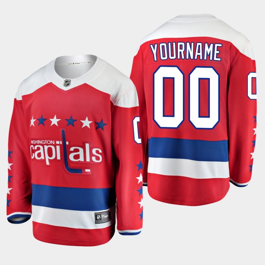 youth capitals custom red alternate breakaway player jersey