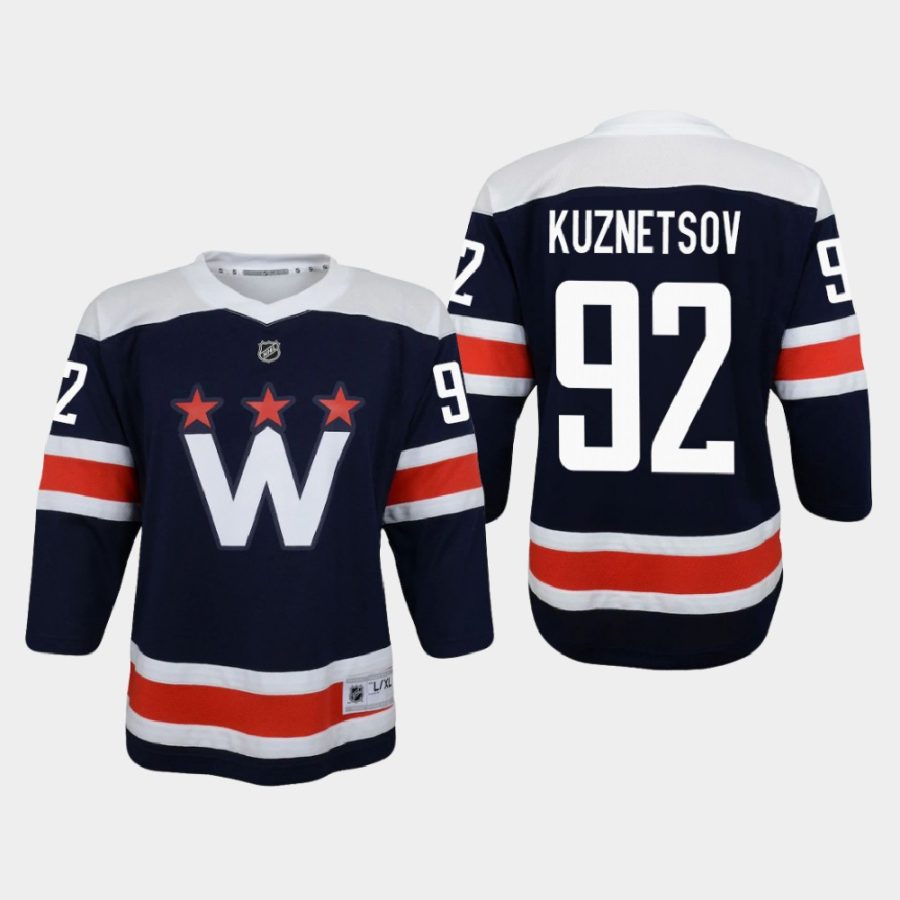 youth capitals evgeny kuznetsov navy 2020 21 alternate replica jersey