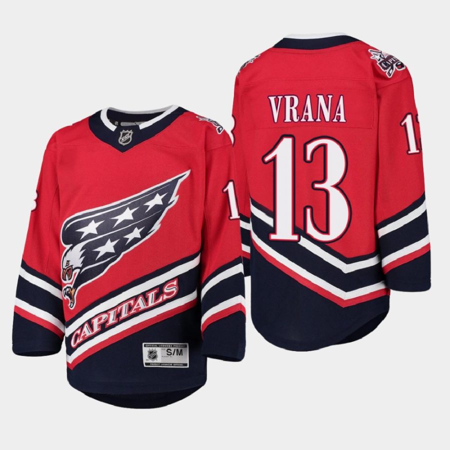 youth capitals jakub vrana red 2021 special edition jersey