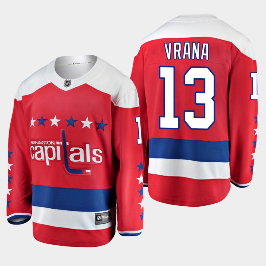 youth capitals jakub vrana red alternate breakaway player jersey