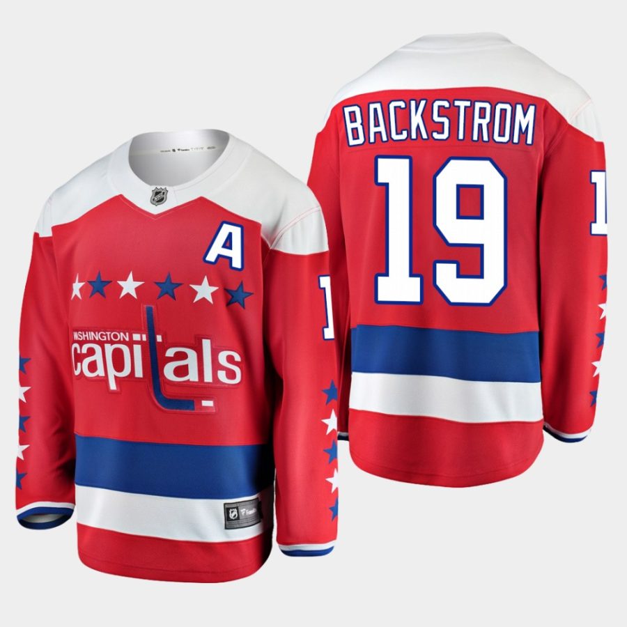 youth capitals nicklas backstrom red alternate breakaway player jersey