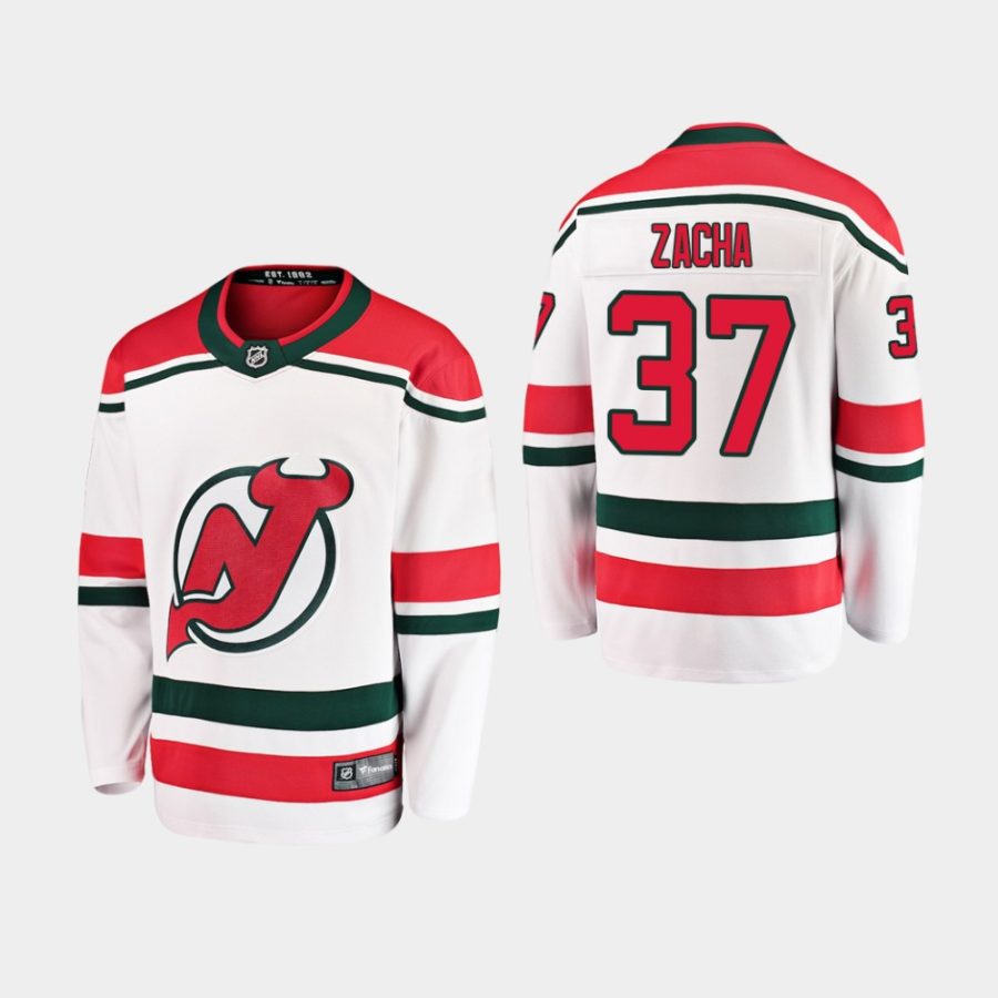 youth devils pavel zacha 2019 alternate breakaway player jerseywhite