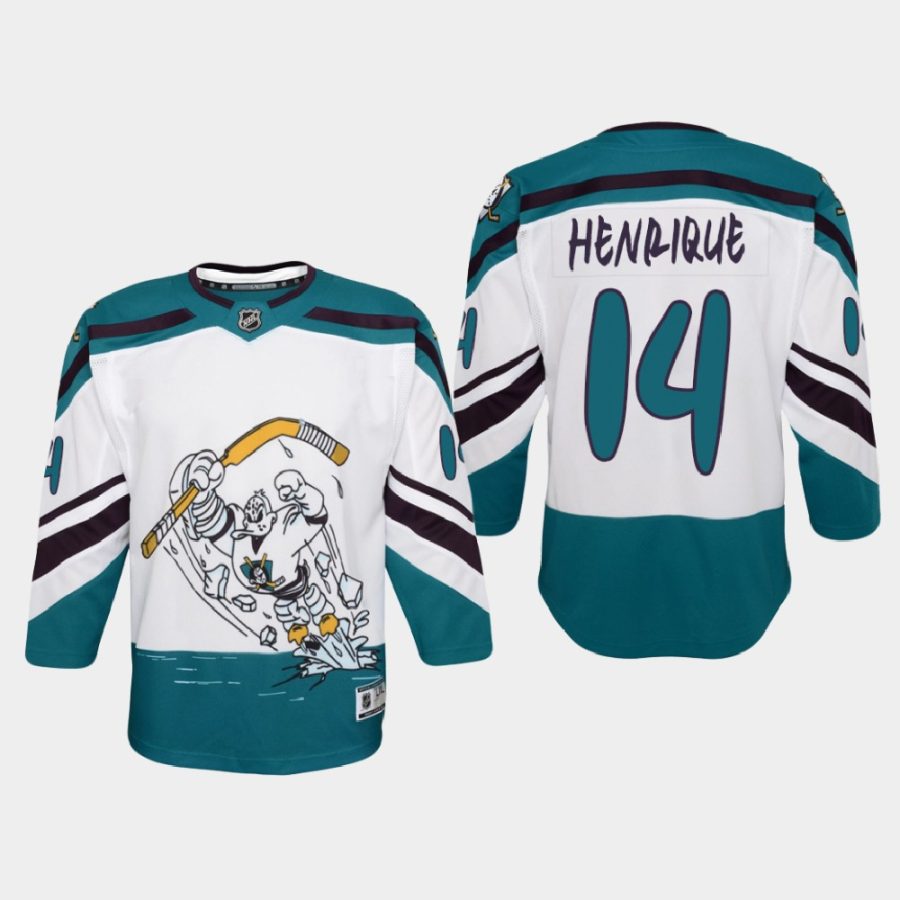 youth ducks adam henrique white 2021 special edition jersey