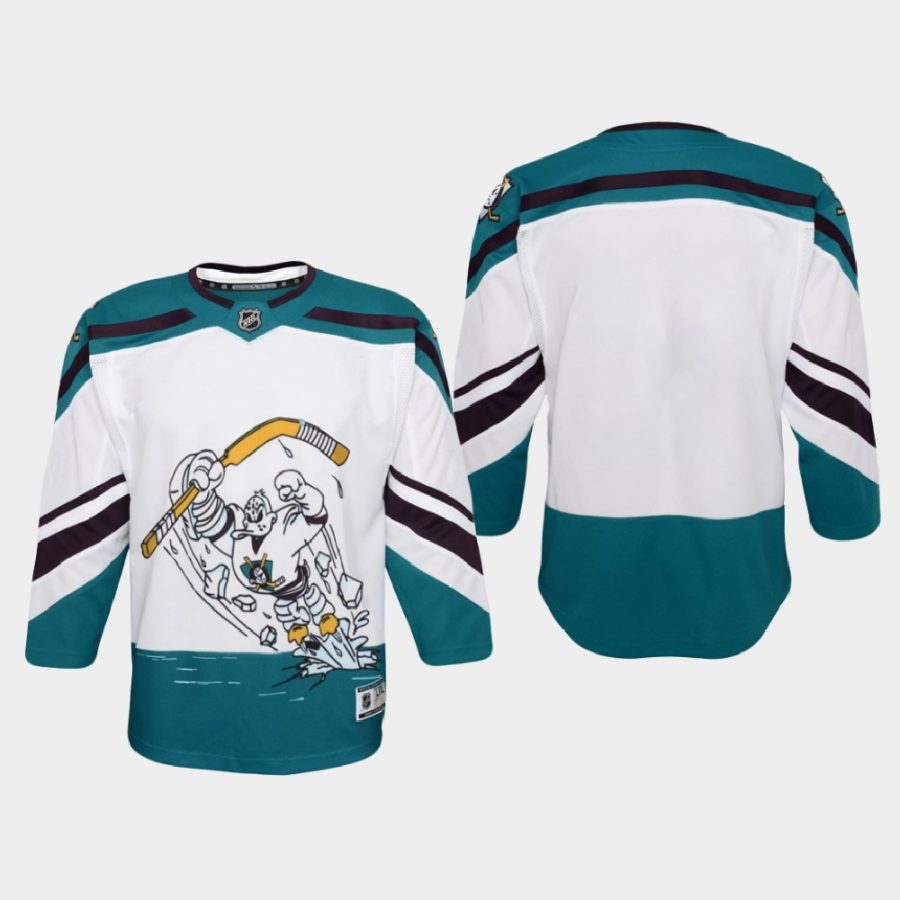 youth ducks white 2021 special edition jersey