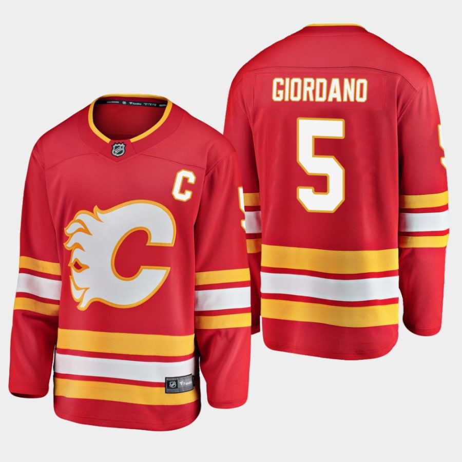 youth flames mark giordano alternate breakaway player jersey