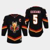 youth flames mark giordano black 2020 21 reverse retro replica jersey