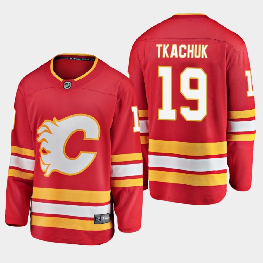 youth flames matthew tkachuk alternate breakaway player jersey