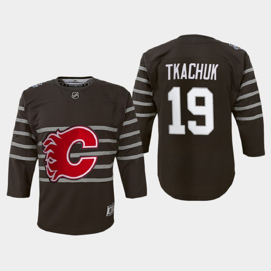 youth flames matthew tkachuk gray 2020 nhl all star game premier player jersey