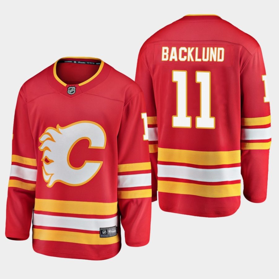 youth flames mikael backlund alternate breakaway player jersey