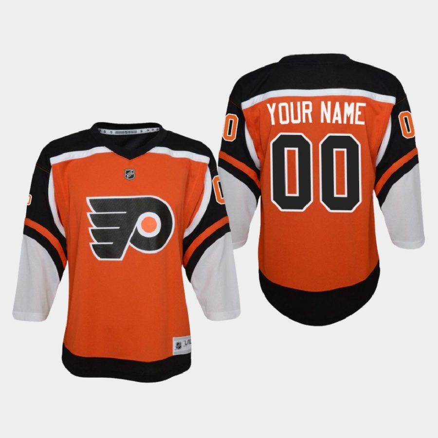 youth flyers custom orange 2020 21 reverse retro replica jersey