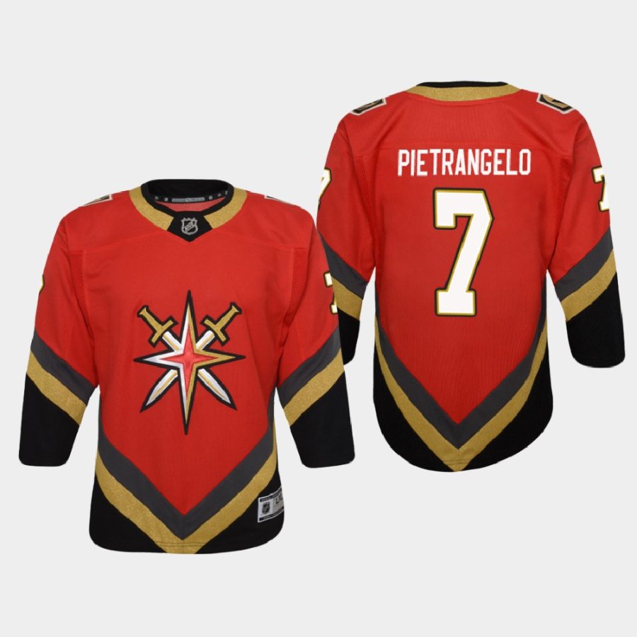 youth golden knights alex pietrangelo red 2020 21 reverse retro replica jersey