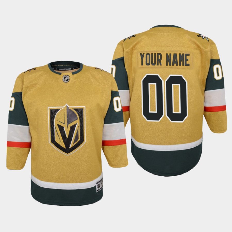 youth golden knights custom gold 2020 21 alternate premier jersey