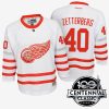 youth henrik zetterberg 40 detroit red wings white 2017 centennial classic premier jersey