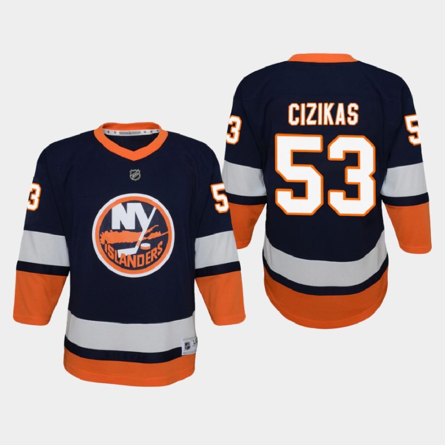 youth islanders casey cizikas blue 2020 21 reverse retro special edition replica jersey