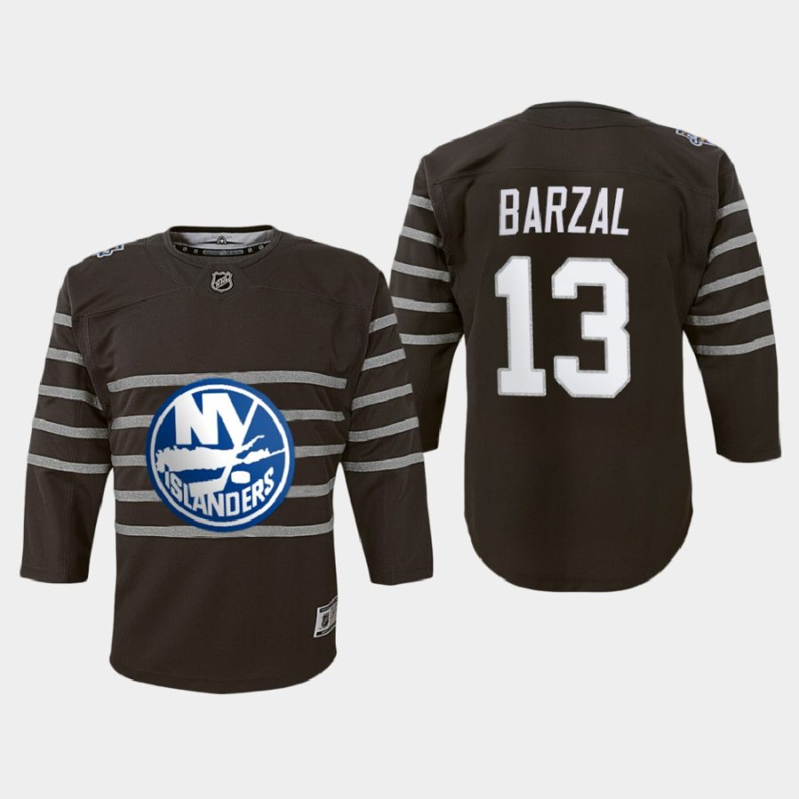 youth islanders mathew barzal gray 2020 nhl all star game premier player jersey