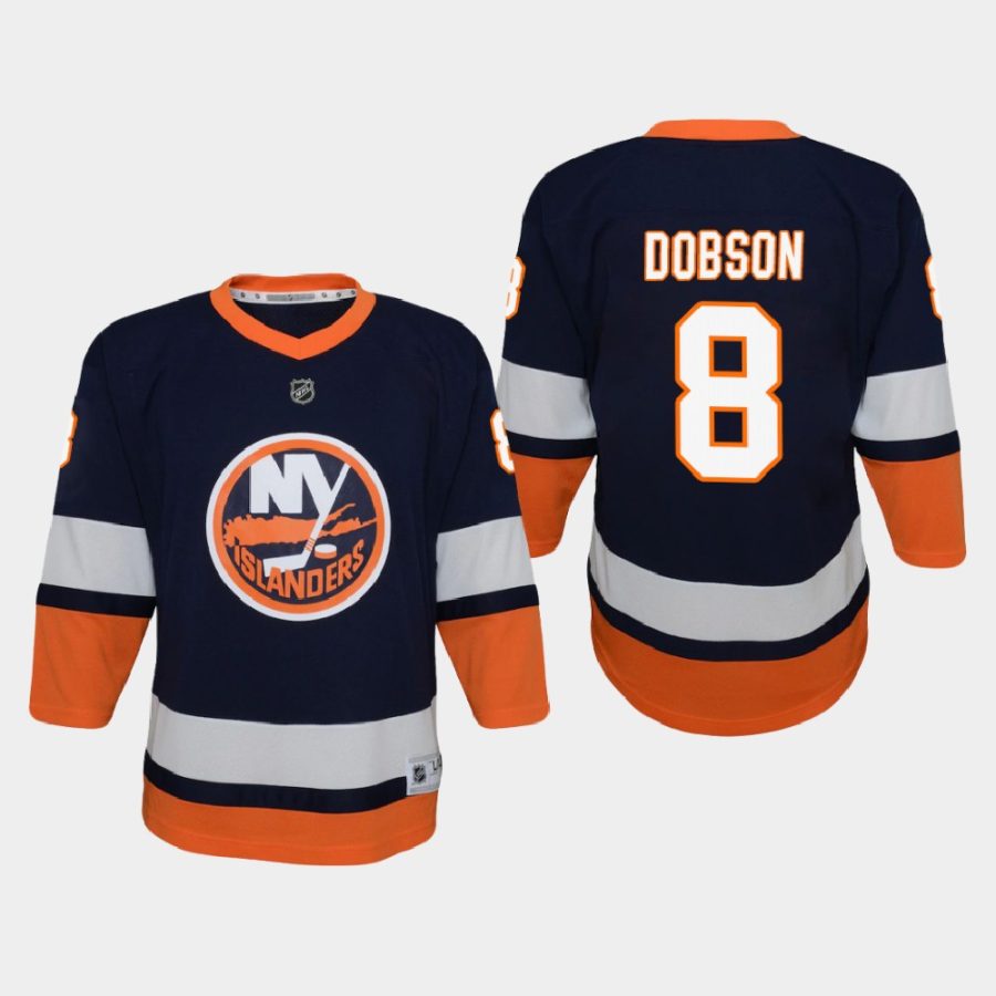 youth islanders noah dobson blue 2020 21 reverse retro special edition replica jersey