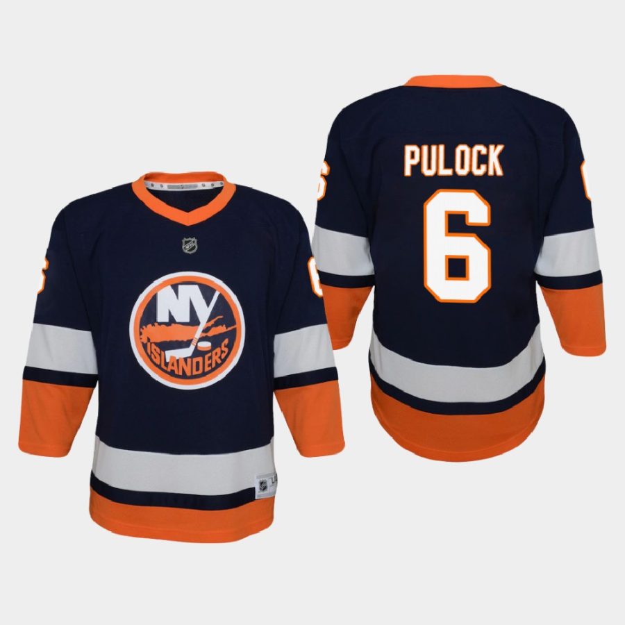 youth islanders ryan pulock blue 2020 21 reverse retro special edition replica jersey