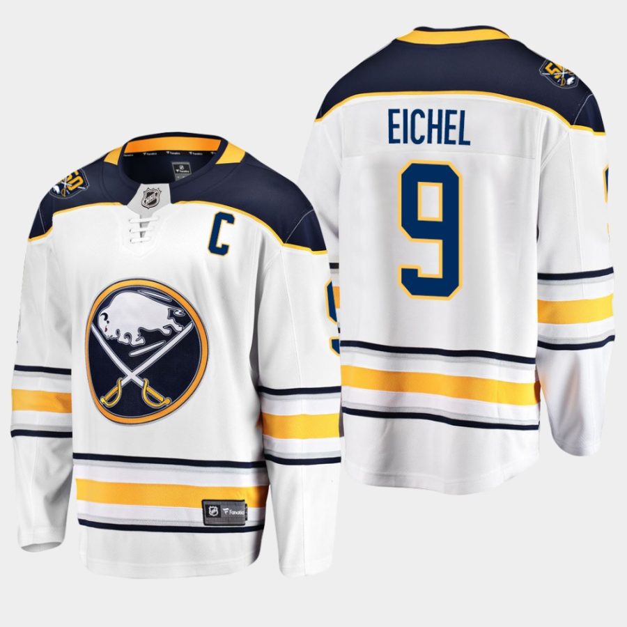 youth jack eichel sabres white 50th anniversary away breakaway player jersey