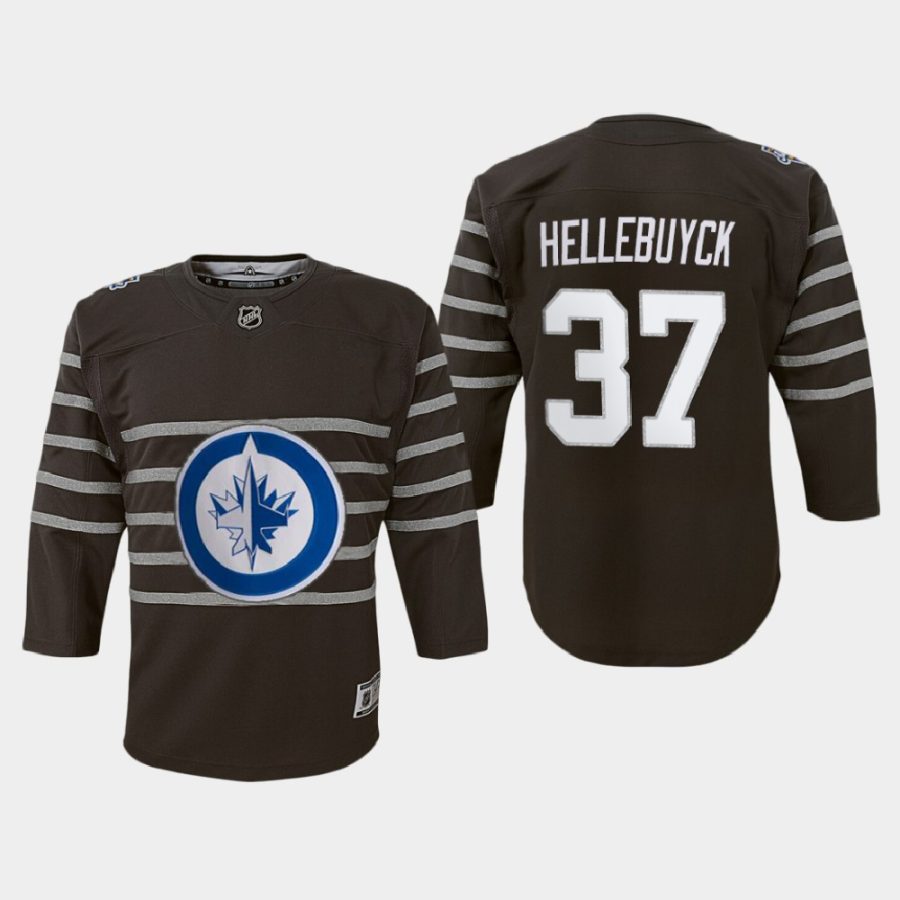 youth jets connor hellebuyck gray 2020 nhl all star game premier player jersey