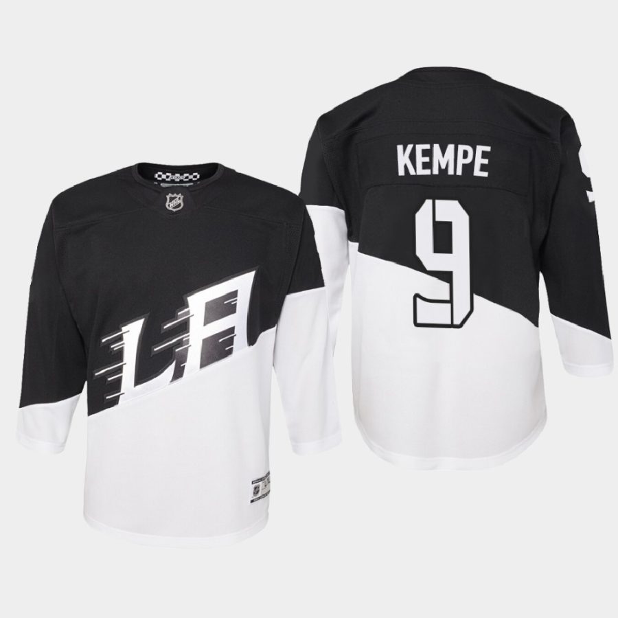 youth kings adrian kempe black 2020 stadium series premier player jersey