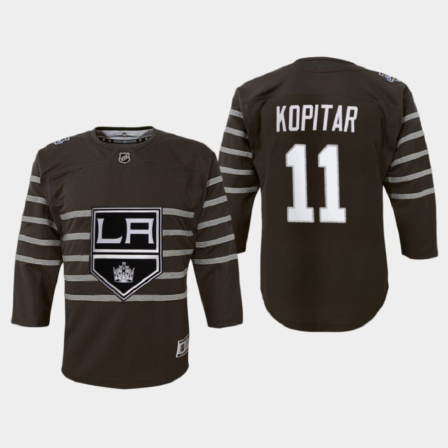 youth kings anze kopitar gray 2020 nhl all star game premier player jersey