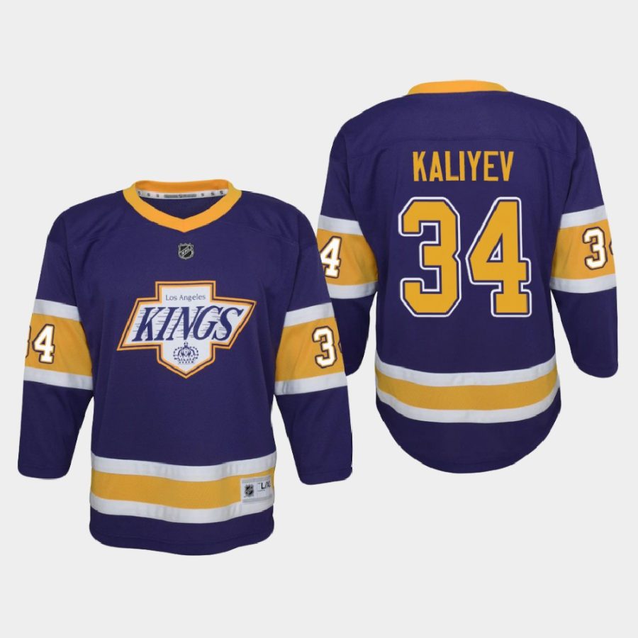 youth kings arthur kaliyev purple 2020 21 reverse retro replica jersey