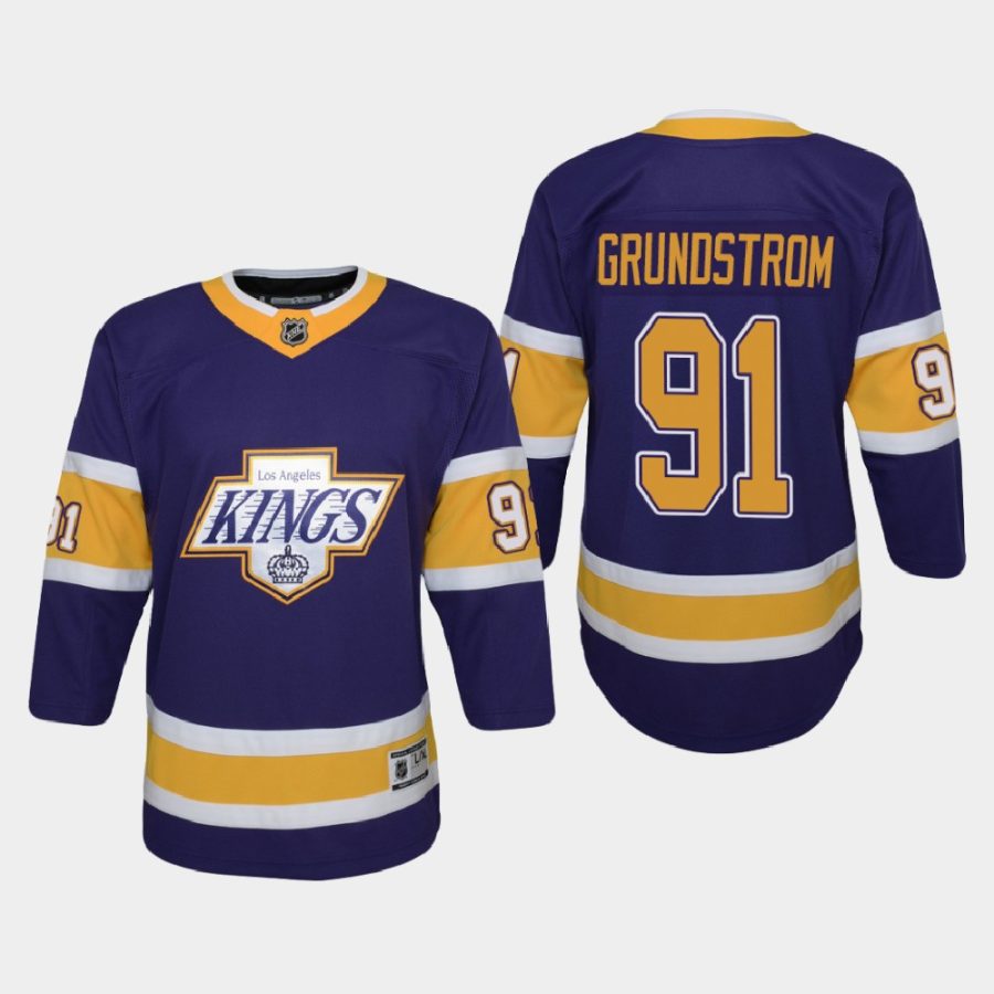 youth kings carl grundstrom purple 2020 21 reverse retro special edition replica jersey