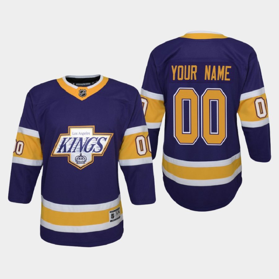 youth kings custom purple 2020 21 reverse retro replica jersey