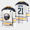 youth kyle okposo sabres white 50th anniversary away breakaway player jersey