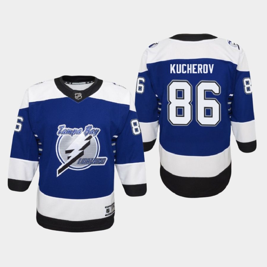 youth lightning nikita kucherov blue 2020 21 reverse retro replica jersey