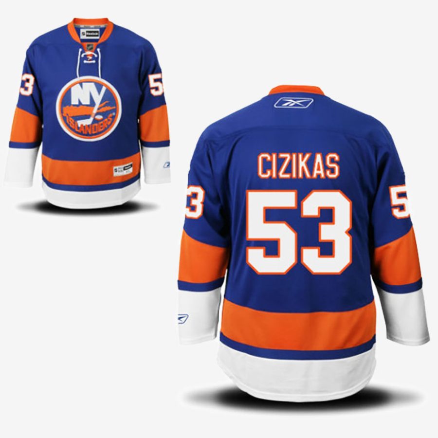 youth new york islanders 53 casey cizikas royal blue premier home jersey