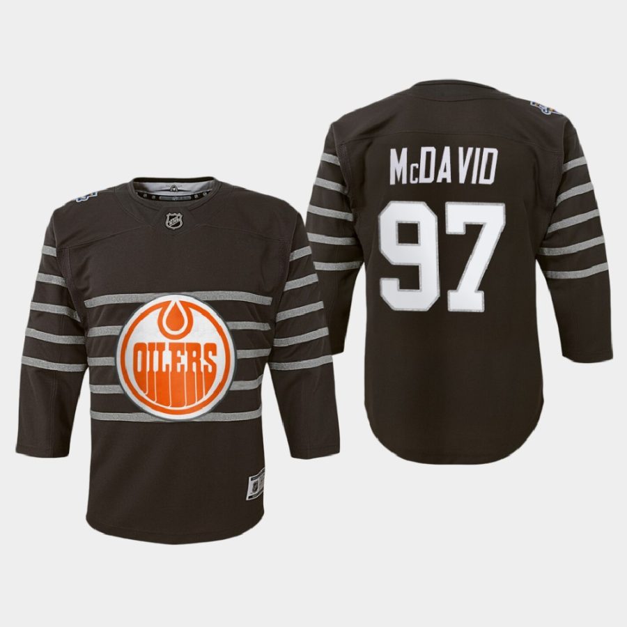 youth oilers connor mcdavid gray 2020 nhl all star game premier player jersey