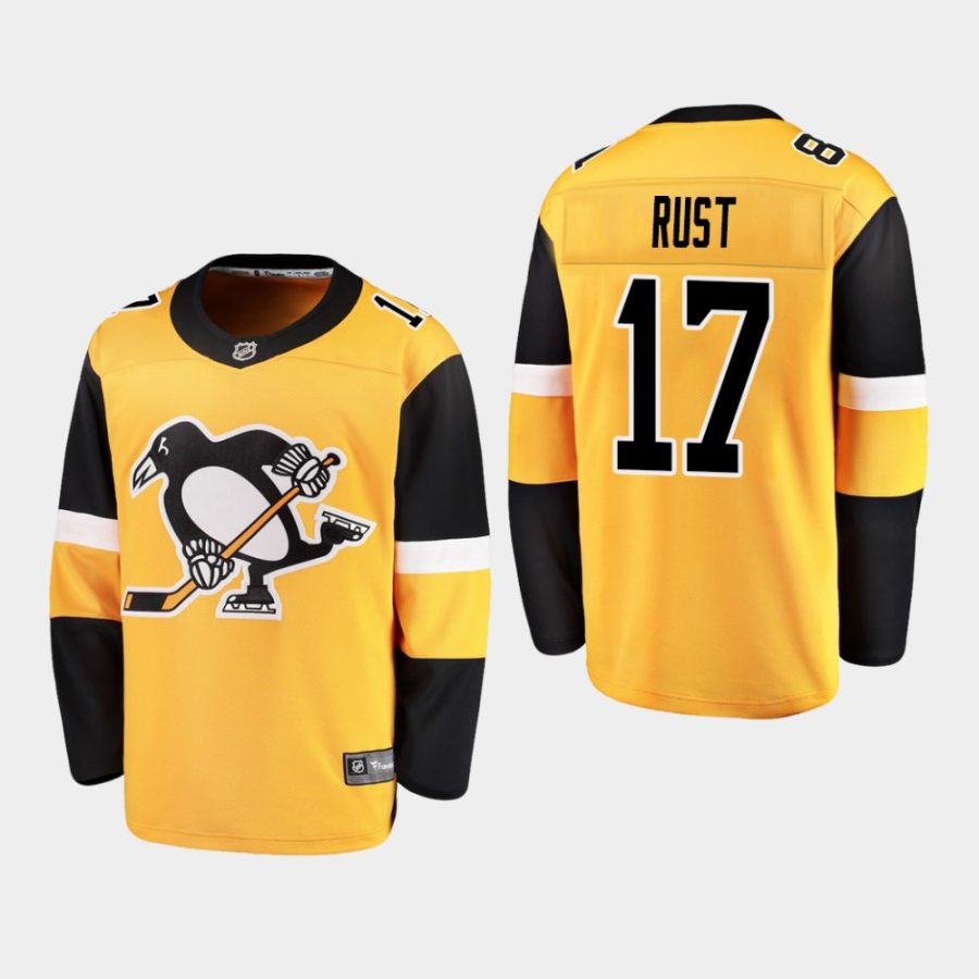 youth penguins bryan rust 2019 alternate fanatics breakaway player jerseygold