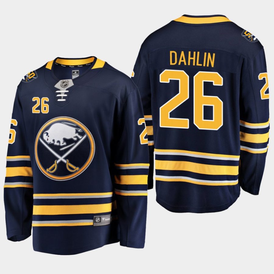 youth rasmus dahlin sabres navy 50th anniversary home breakaway player jersey