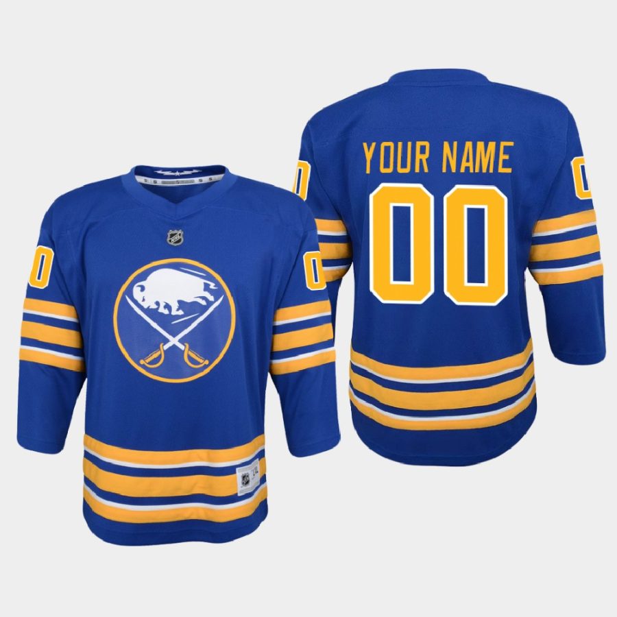 youth sabres custom royal 2020 21 home replica jersey