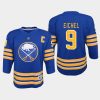 youth sabres jack eichel royal 2020 21 home replica jersey