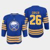 youth sabres rasmus dahlin royal 2020 21 home replica jersey