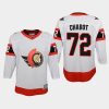 youth senators thomas chabot white 2021 away jersey