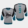 youth sharks evander kane gray 2020 21 reverse retro replica jersey